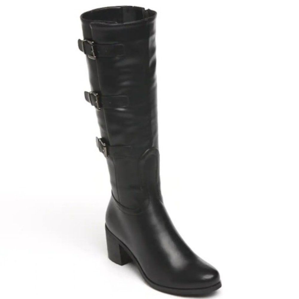 Womens Tall Buckle Boot by Seventh Avenue Size 7.5 W